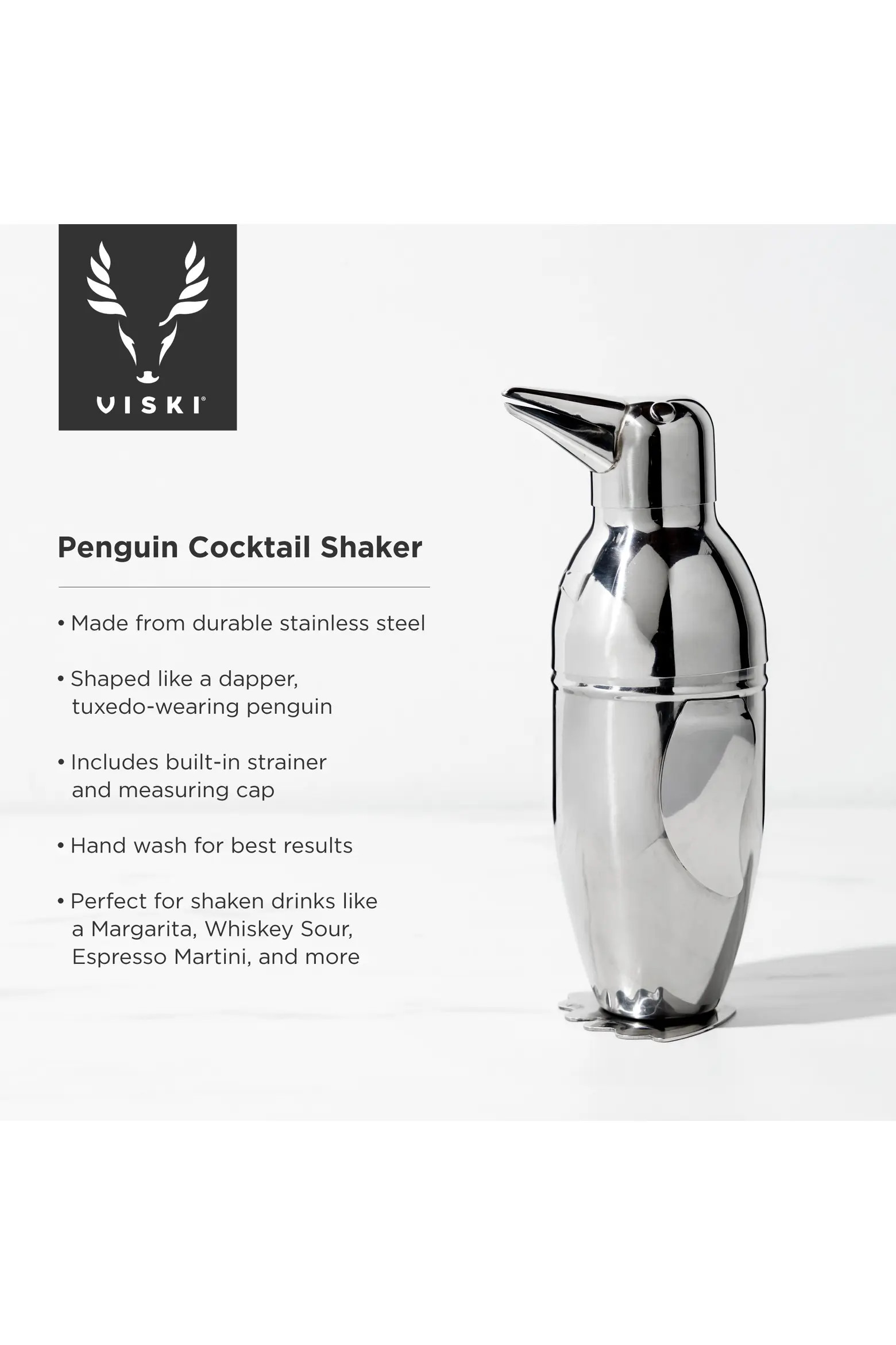 Irving Penguin Cocktail Shaker in Stainless Steel | Nordstrom | Nordstrom