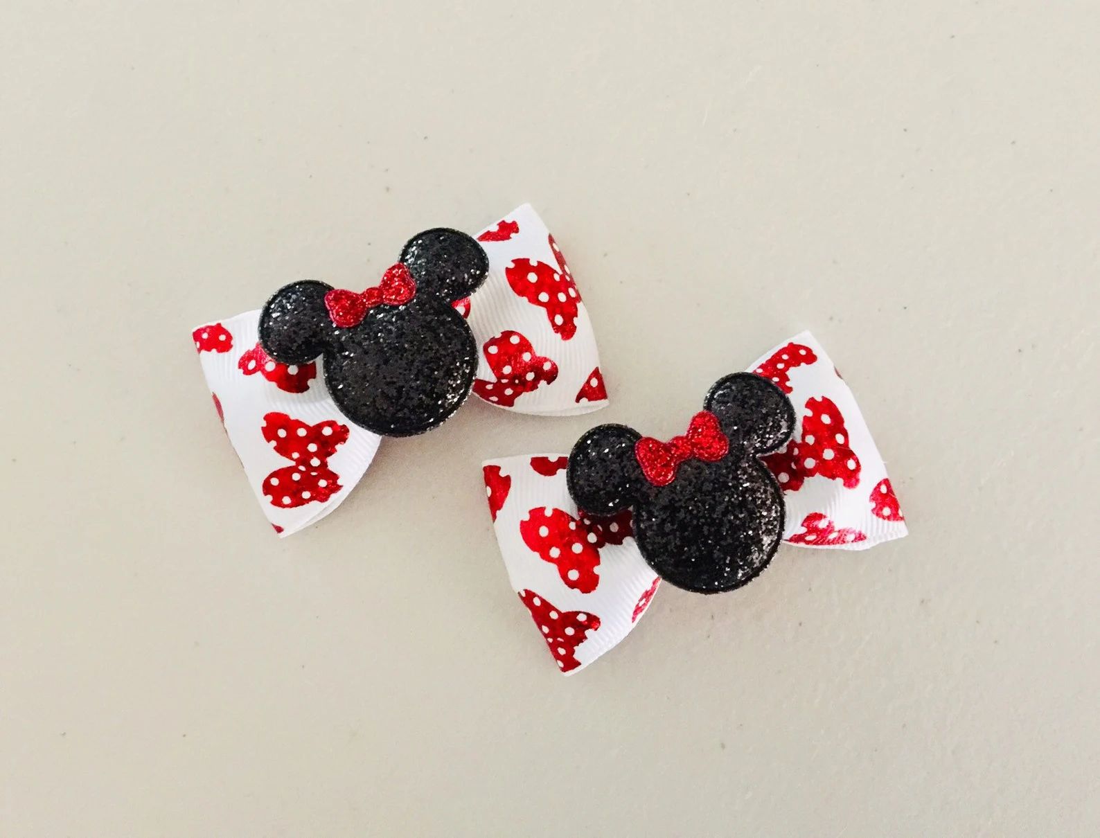 Baby Hair Bows Toddler Hair Bows Minnie Mouse Inspired Hair | Etsy | Etsy (US)