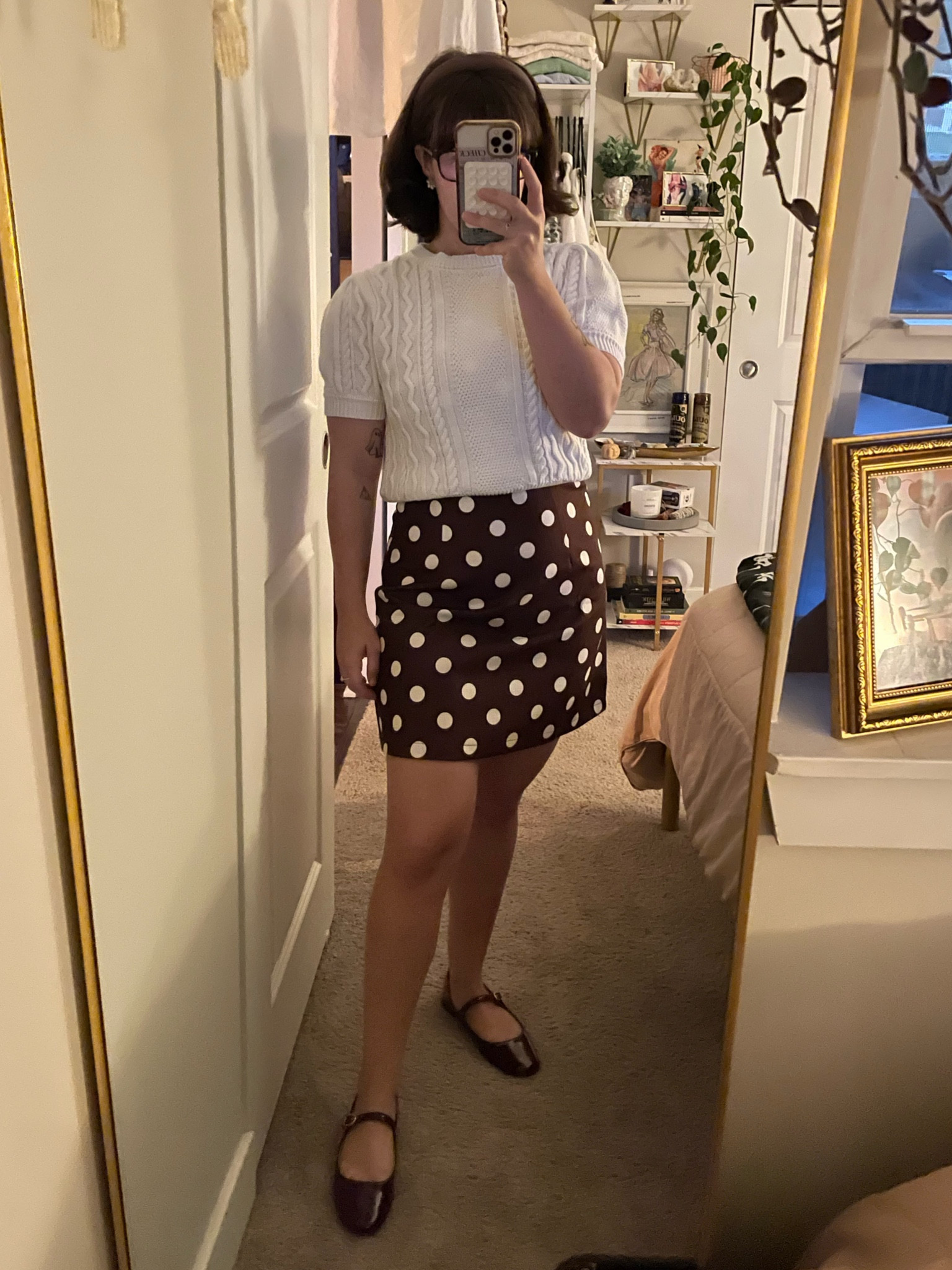 Tucking a sweater into a belt turns a dress into the perfect skirt. Wearing an XS in both pieces. The burgundy shoes - size 9 is left! #fallstyle 

#LTKFindsUnder50 #LTKStyleTip #LTKWorkwear