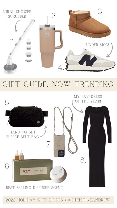 Holiday Gift Guide: Now Trending 

Christmas gift ideas; holiday gifts; gifts for her; bandolier cell phone case; skims dress; new balance; lululemon belt bag; Stanley cup; amazon home; shower scrubber; Ugg ultra mini; pura; studio McGee pura

#LTKGiftGuide 

#LTKGiftGuide 

#LTKSeasonal #LTKHoliday