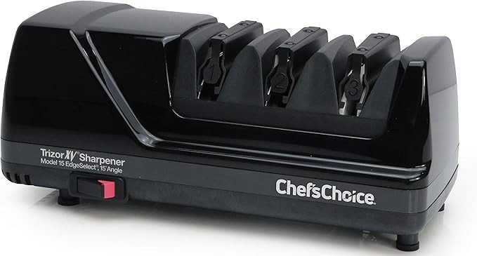 Chef'sChoice 15XV EdgeSelect Professional Electric Knife Straight and Serrated Knives Diamond Abr... | Amazon (US)