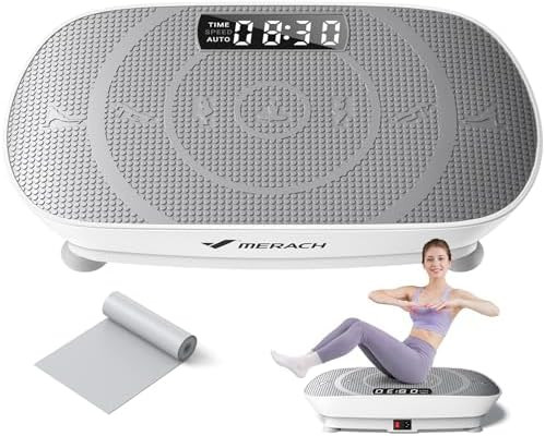 MERACH Vibration Plate Exercise Machine, Whole Body Workout Equipment for Women, Bluetooth and Si... | Amazon (US)