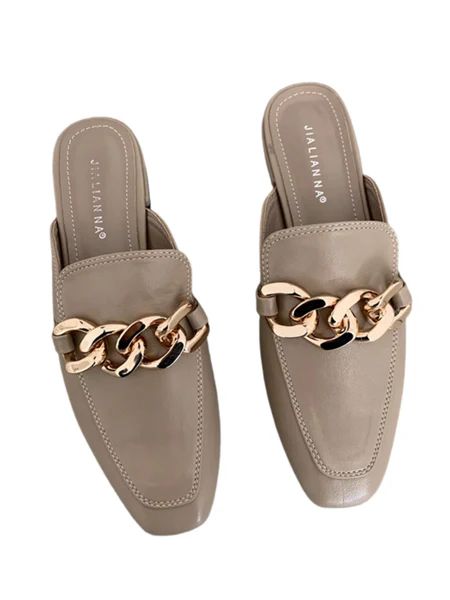'Maggie' Chain Detail Loafers (3 Colors) | Goodnight Macaroon