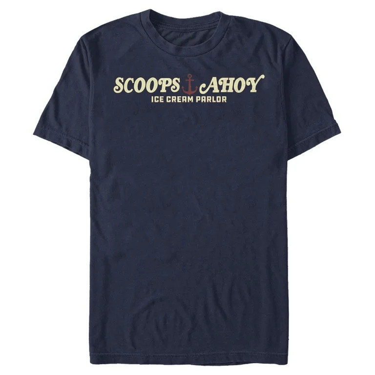 Netflix Men's Stranger Things Scoops Ahoy Nautical Logo  Graphic T-Shirt - Walmart.com | Walmart (US)