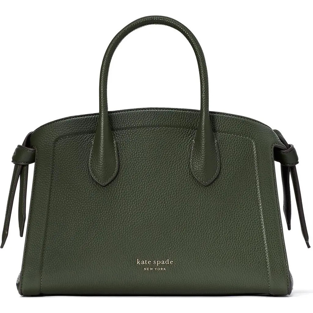 Kate Spade New York medium knott pebbled leather satchel in Bonsai Tree at Nordstrom | Nordstrom