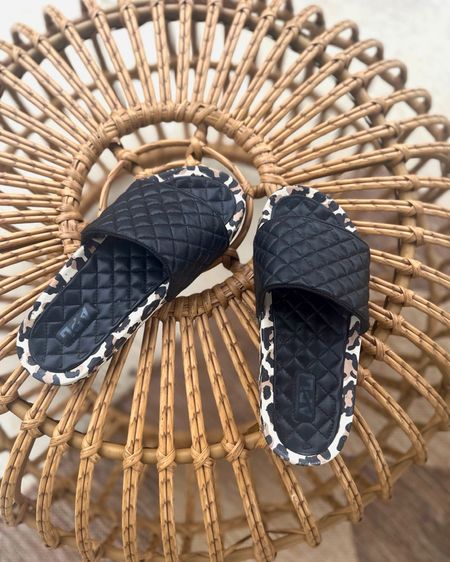 Slides my mom wore are APL  Lusso quilted in leopard print (I don’t believe that print is available) but linked others. These luxury slides massage your feet with every step! They do run big so if between sizes, size down 

#LTKshoecrush #LTKover40