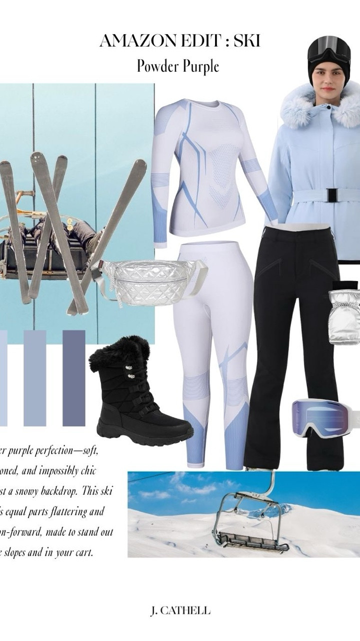 Powder purple perfection—soft, cool-toned, and impossibly chic against a snowy backdrop. This ski look is equal parts flattering and fashion-forward, made to stand out on the slopes and in your cart.
 

 

#LTKSeasonal #LTKOver40 #LTKTravel