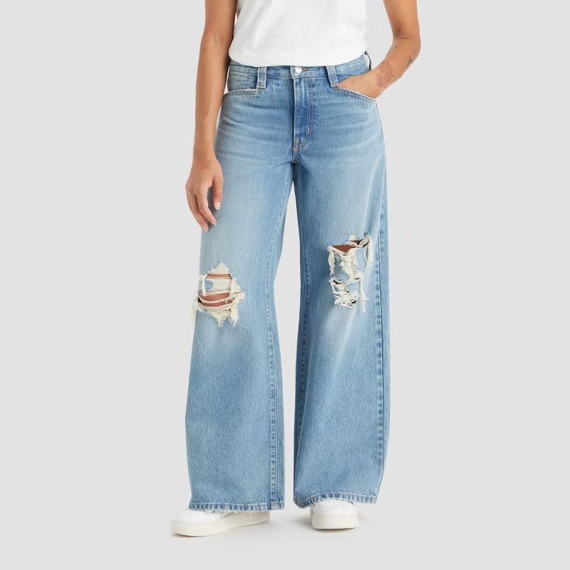 Levi's® Women's Mid-Rise 94's Baggy Wide Leg Jeans | Target