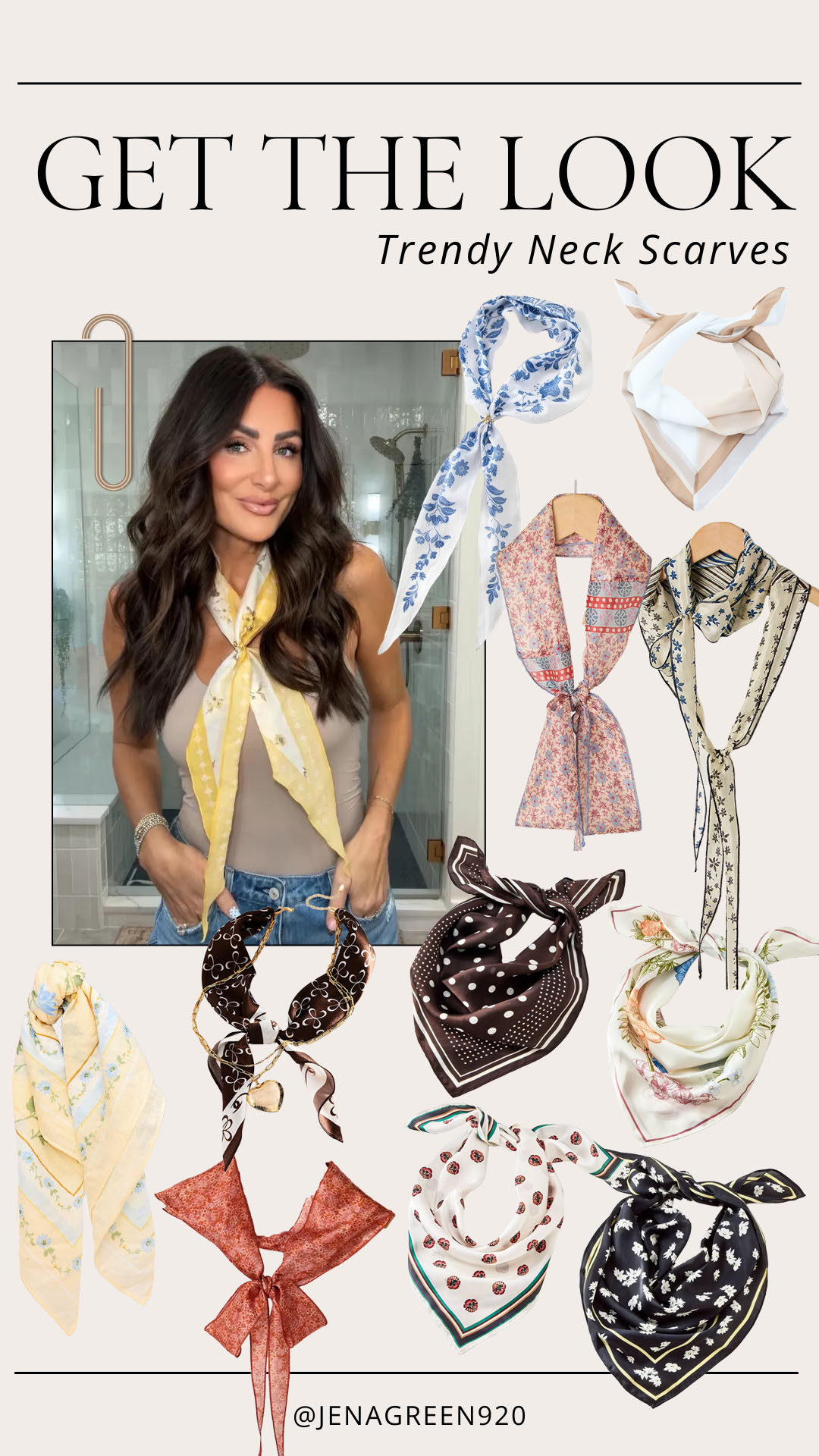 Get the Look - Trendy Neck Scarves | Neck Scarf 

 #LTKootd #LTKSeasonal