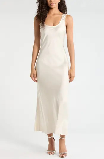 Coco Bias Cut Satin Tank Dress | Nordstrom