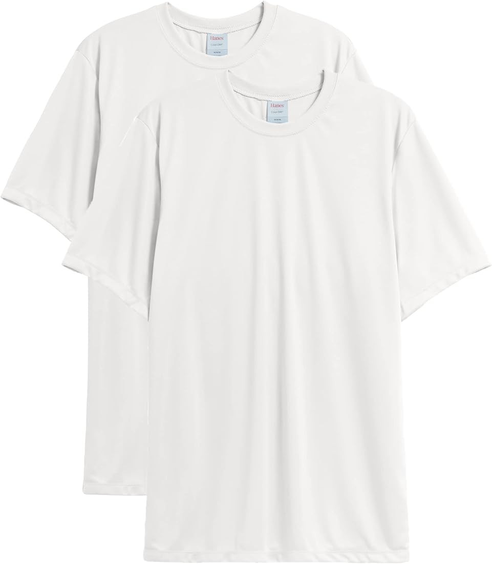 Hanes Sport Men's T-Shirt Pack, Cool DRI Moisture-Wicking Performance T-Shirt, Performance Tee, 2... | Amazon (US)