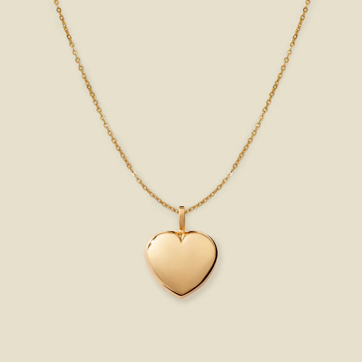 Puffy Heart Charm Necklace | Made By Mary | Made By Mary