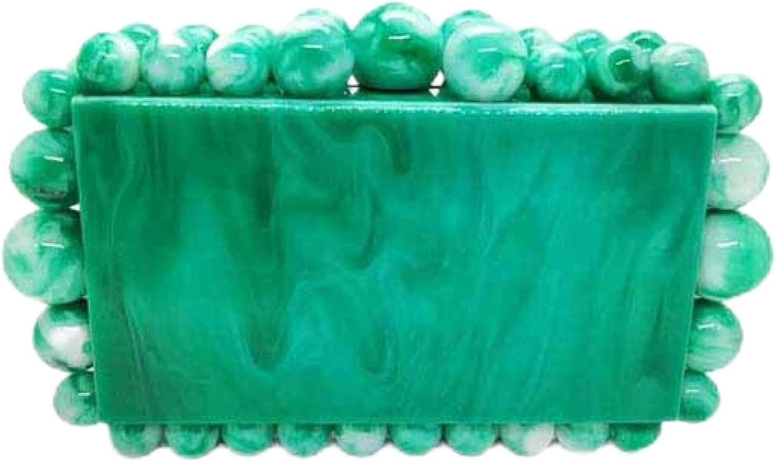 Acrylic Evening Handbag Pearl Women's Clutch Shoulder Bag Crossbody Bag Square Box Wedding Cockta... | Amazon (US)