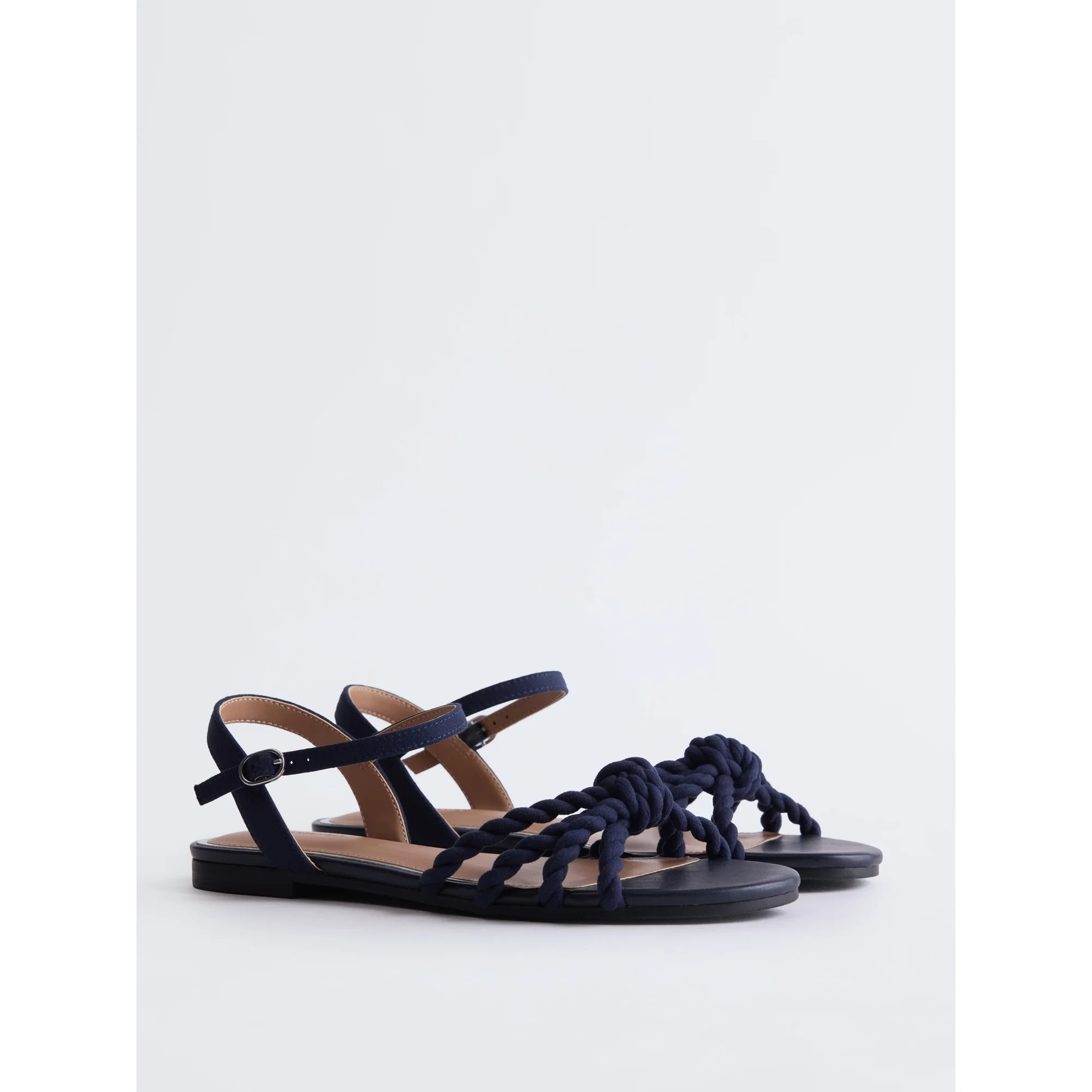 Free Assembly Women's Knot Flat Sandals | Walmart (US)