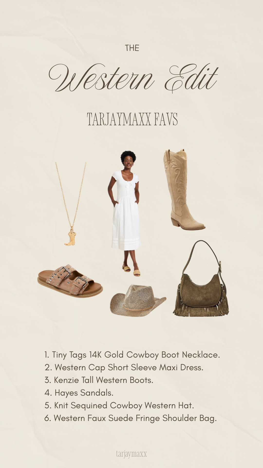 These are my absolute favorites from Target's Western drop. This collection perfectly nails the cowgirl aesthetic with pieces that are both trendy and incredibly easy to wear. 

date night outfits, vacation outfits beach, spring outfits, easter basket stuffers, work outfits, spring dresses, resort wear 2026, rodeo outfit inspo, business casual workwear, country concert outfits, coastal cowgirl, cowboy core, target finds, boho chic 

 #LTKgrwm #LTKootd