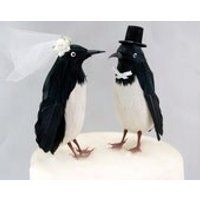Top Hat Penguin Wedding Cake Topper: Funny, Bride  Groom Love Bird Cake Topper | Etsy (US)