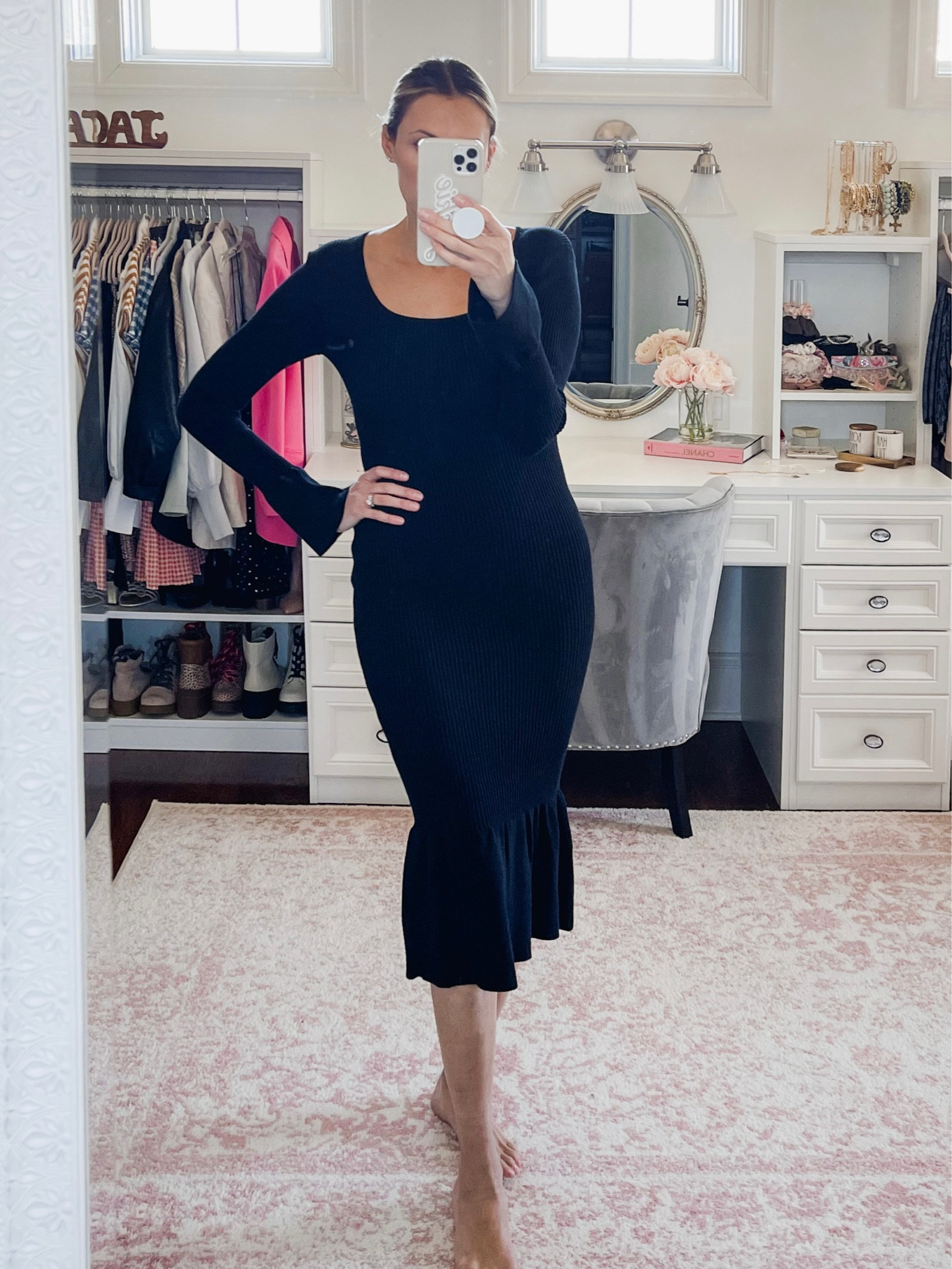 This knit dress is EVERYTHING. Perfect for date night or Valentine’s Day. Runs true. Wearing a 6  in this sweater dress 

#LTKSeasonal #LTKFind #LTKunder100