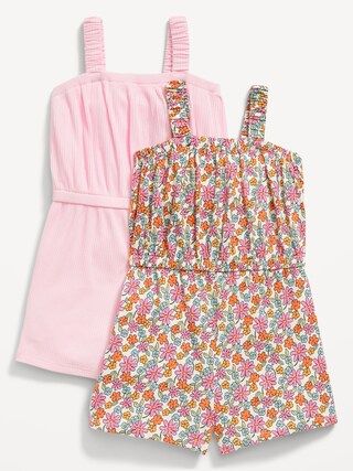 Sleeveless Rib-Knit Romper 2-Pack for Toddler Girls | Old Navy (US)