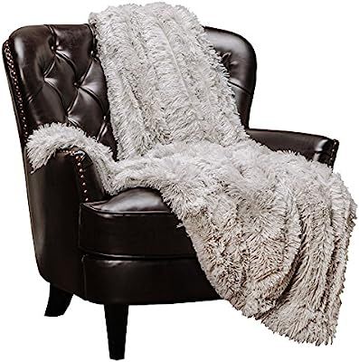 Chanasya Shaggy Longfur Faux Fur Throw Blanket - Fuzzy Lightweight Plush Sherpa Fleece Microfiber... | Amazon (US)