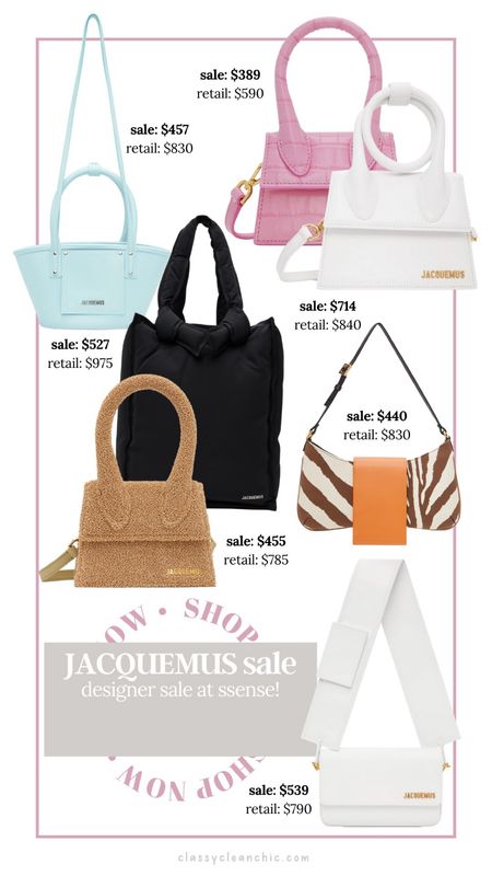 Jacquemus sale at ssense! Designer bags on sale just in time for summer 

#LTKsalealert #LTKstyletip #LTKitbag