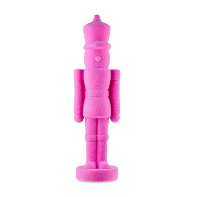 Pink Flocked Nutcracker Decoration, 27", by Holiday Time | Walmart (US)