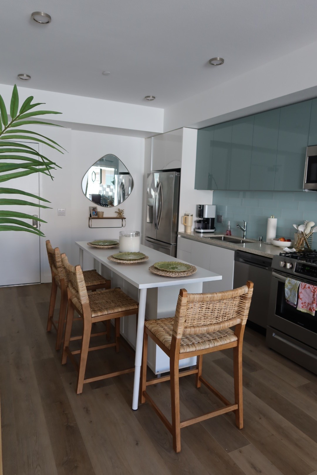 Boho chic coastal kitchen 💚 

#LTKWatchNow #LTKSaleAlert #LTKHome