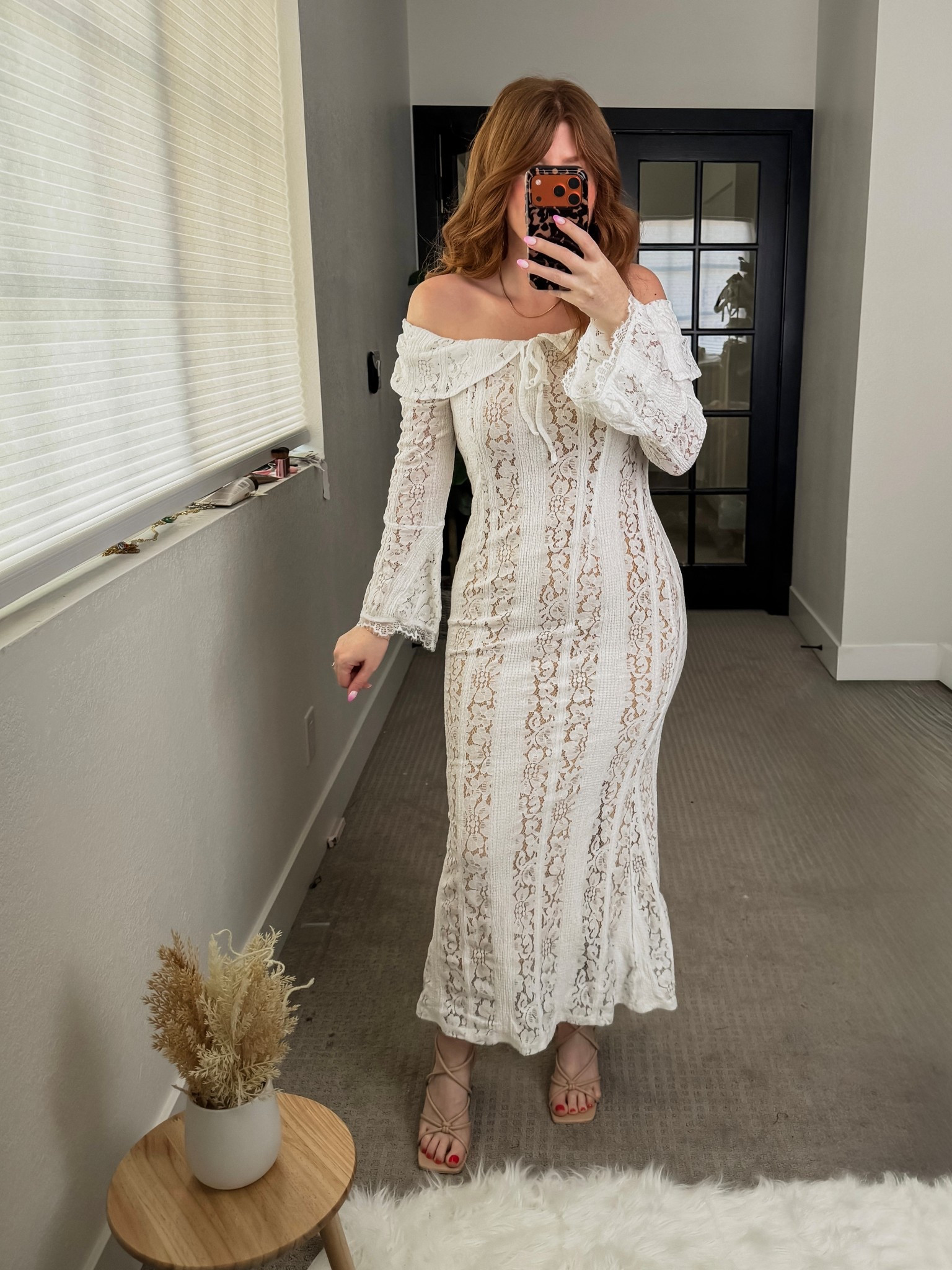 White lace dress from Amazon wearing size medium. 

Spring dress. 

#LTKWedding #LTKPetite #LTKSeasonal