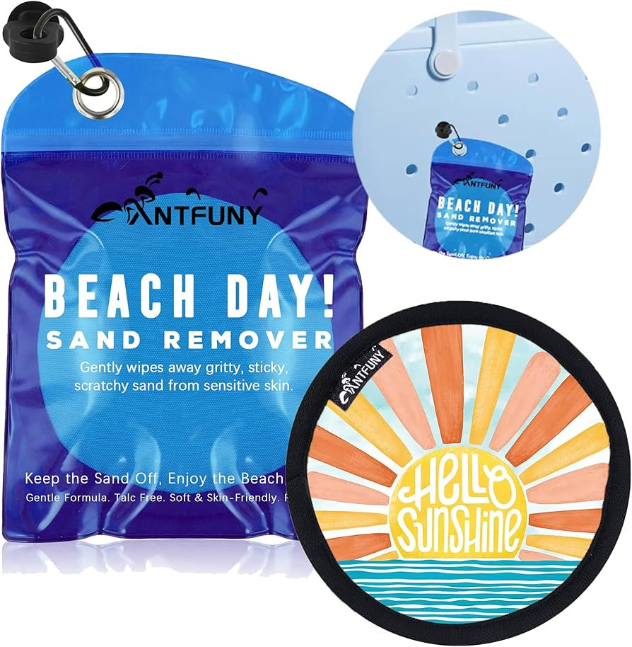 Sand Remover for Beach Cleaner Eraser for Family Wipe Off Mitt Duster Brush Vacation Trip Hawaii ... | Amazon (US)