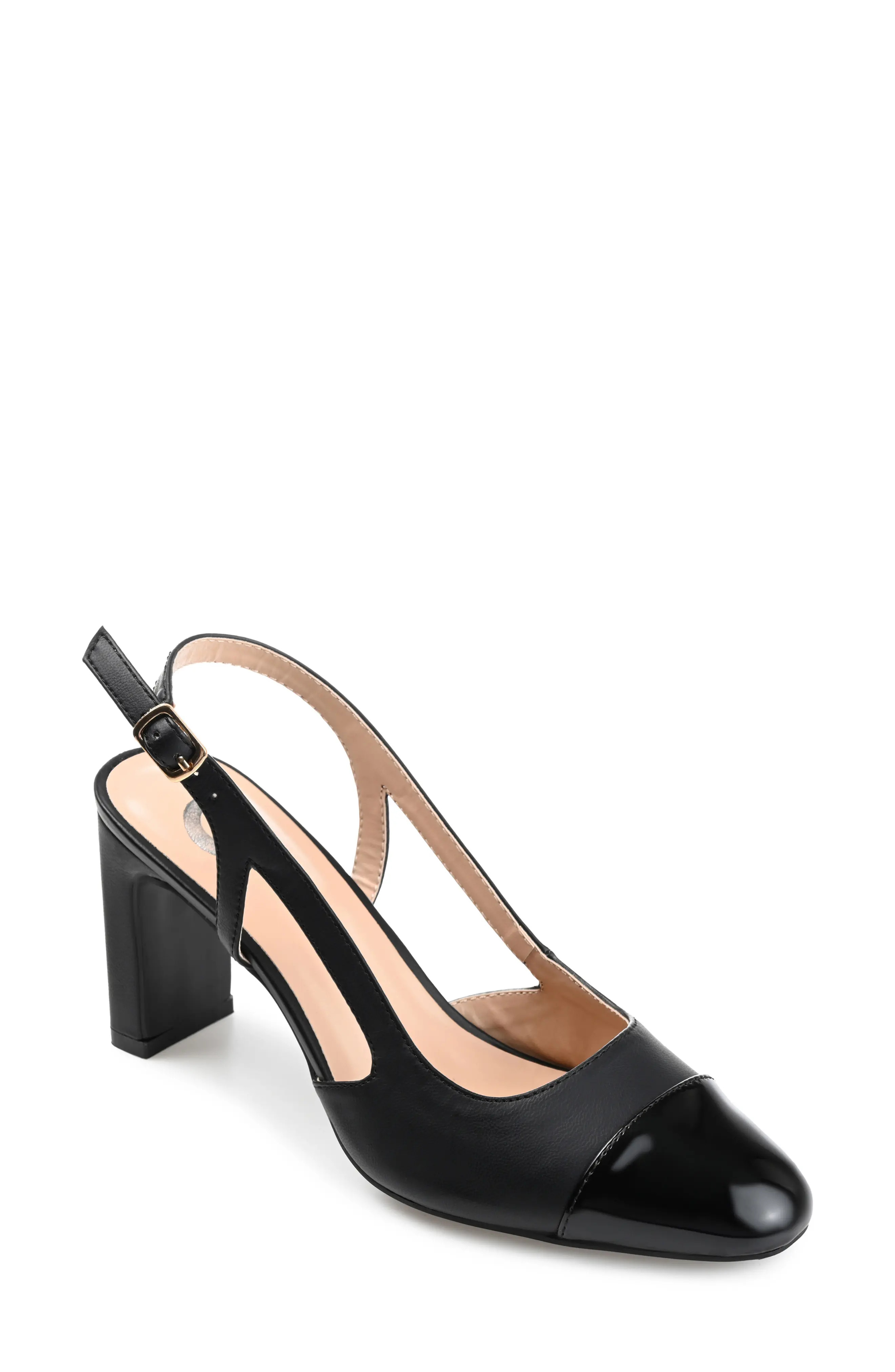 Journee Collection Reignn Slingback Pump - Wide Width in Tan at Nordstrom Rack, Size 10 | Nordstrom Rack