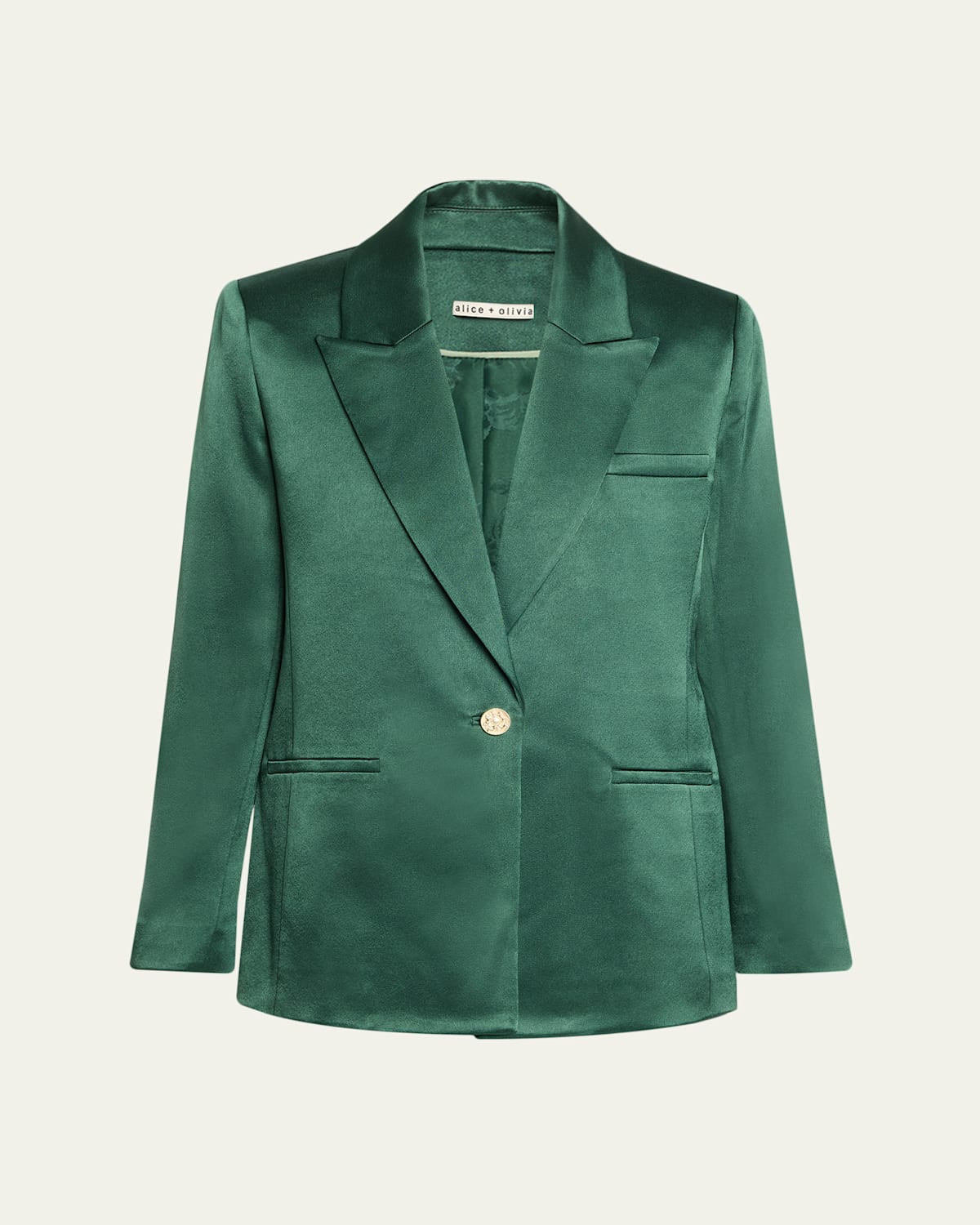 Silas Satin Single-Breasted Blazer | Bergdorf Goodman