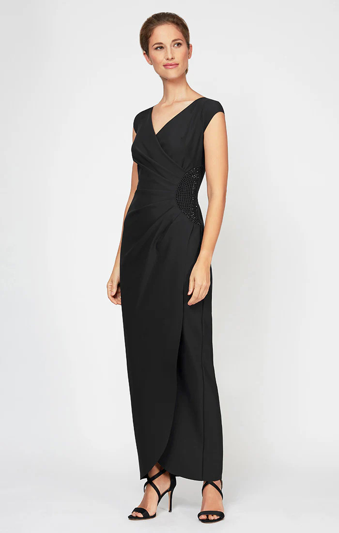 Elizabeth Cap Sleeve Contour Gown | Alex Evenings