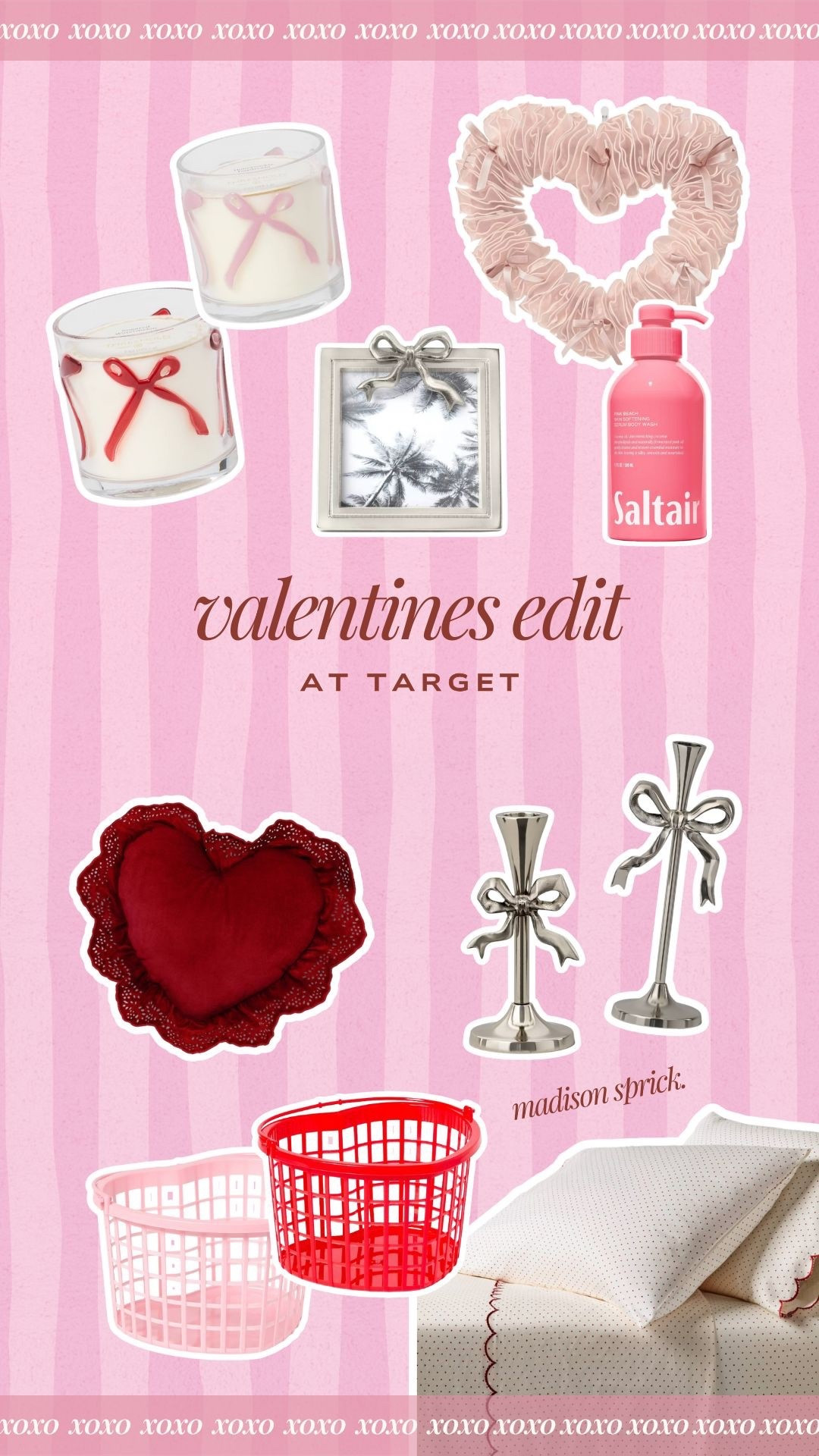 Target does it again💌🎀

Target Valentine’s Day haul, Target Valentine’s decor, Valentine’s Day home decor, Target seasonal decor, Galentine’s Day gifts, Galentine’s gift baskets, Valentine’s gift basket ideas, pink and red decor, heart themed home decor, cozy Valentine’s bedding, Target bedding finds, Valentine’s throw pillows, heart print bedding, affordable Valentine’s gifts, Target gift ideas for friends, Galentine’s party decor, Valentine’s hosting essentials, festive home accents, Target holiday home, cute Valentine’s Day finds, budget friendly Valentine’s decor, aesthetic Valentine’s home, cozy romantic bedroom decor, Valentine’s Day Target finds

#LTKHome #LTKSaleAlert #LTKSeasonal