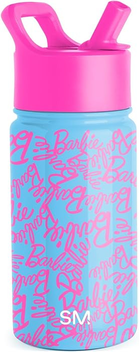 Simple Modern Kids Summit Water Bottle with Straw Lid | Mattel Barbie 14oz Stainless Steel Cup In... | Amazon (US)