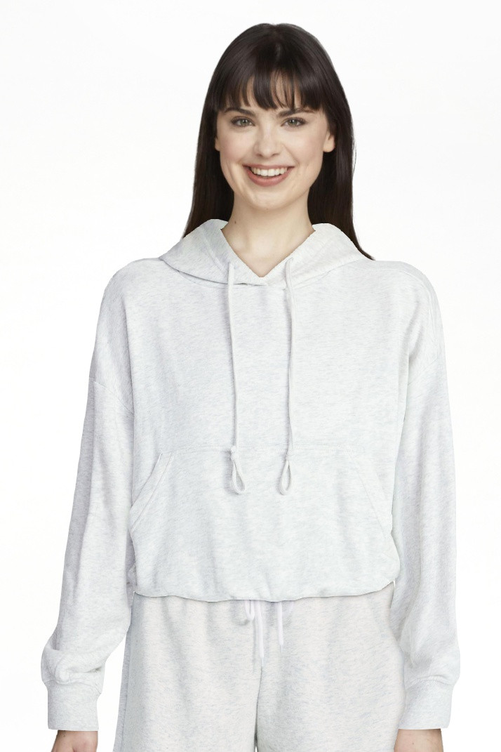 No Boundaries Bubble Hem Drawstring Hoodie, Women’s XXS-XXL | Walmart (US)