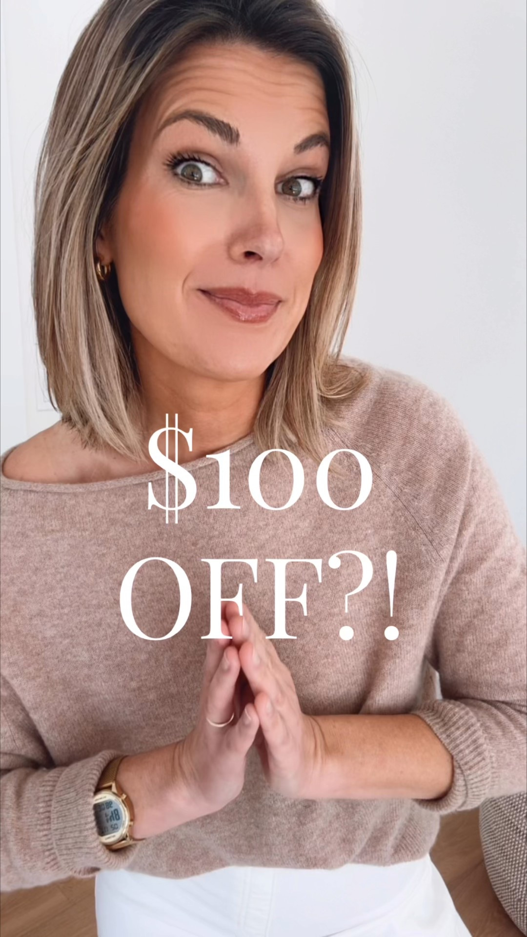 These cropped white jeans are $100 off!  I have size small tall. I am 5’11” and small in the sweater  

#LTKFindsUnder50 #LTKSaleAlert #LTKootd