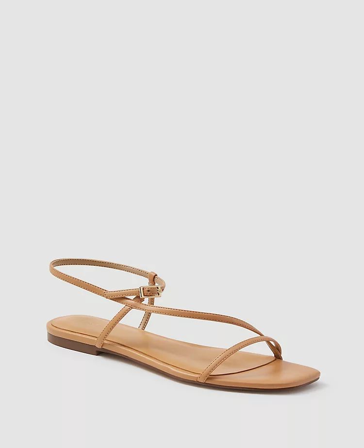 Priya Leather Strappy Sandals | Ann Taylor | Ann Taylor (US)