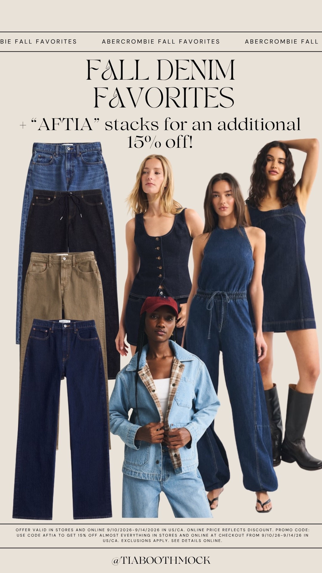 My denim faves for fall! Use “AFTIA” for 15% off your order!

#LTKSeasonal #LTKootd #LTKSaleAlert