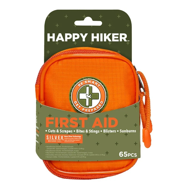 Be Smart Get Prepared Outdoor First Aid - Happy Hiker, 65 Pcs | Walmart (US)