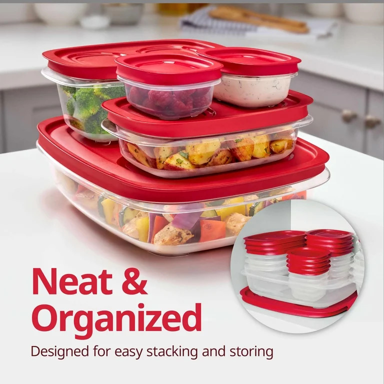 Rubbermaid 41.5-Cup EasyStore Rectangle Container, Food Storage Container, Food Storage Container... | Walmart (US)
