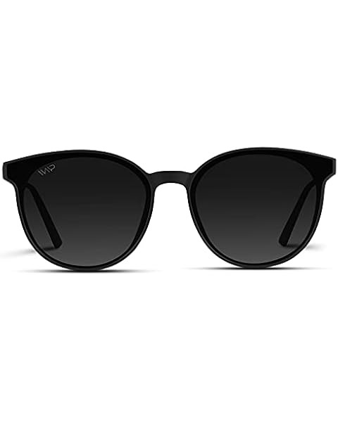 Amazon.com: WearMe Pro Classic Small Round Retro Sunglasses, Black Frame/Black Lens : Clothing, S... | Amazon (US)