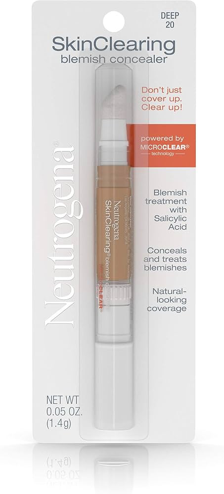 Neutrogena SkinClearing Blemish Concealer Face Makeup with Salicylic Acid Acne Medicine, Non-Come... | Amazon (US)