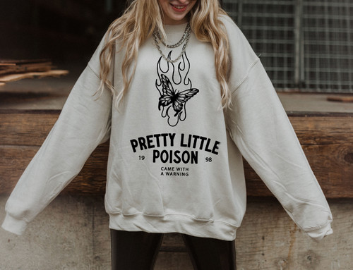 Pretty Little Poison Crewneck Sweatshirt | Slater Vintage