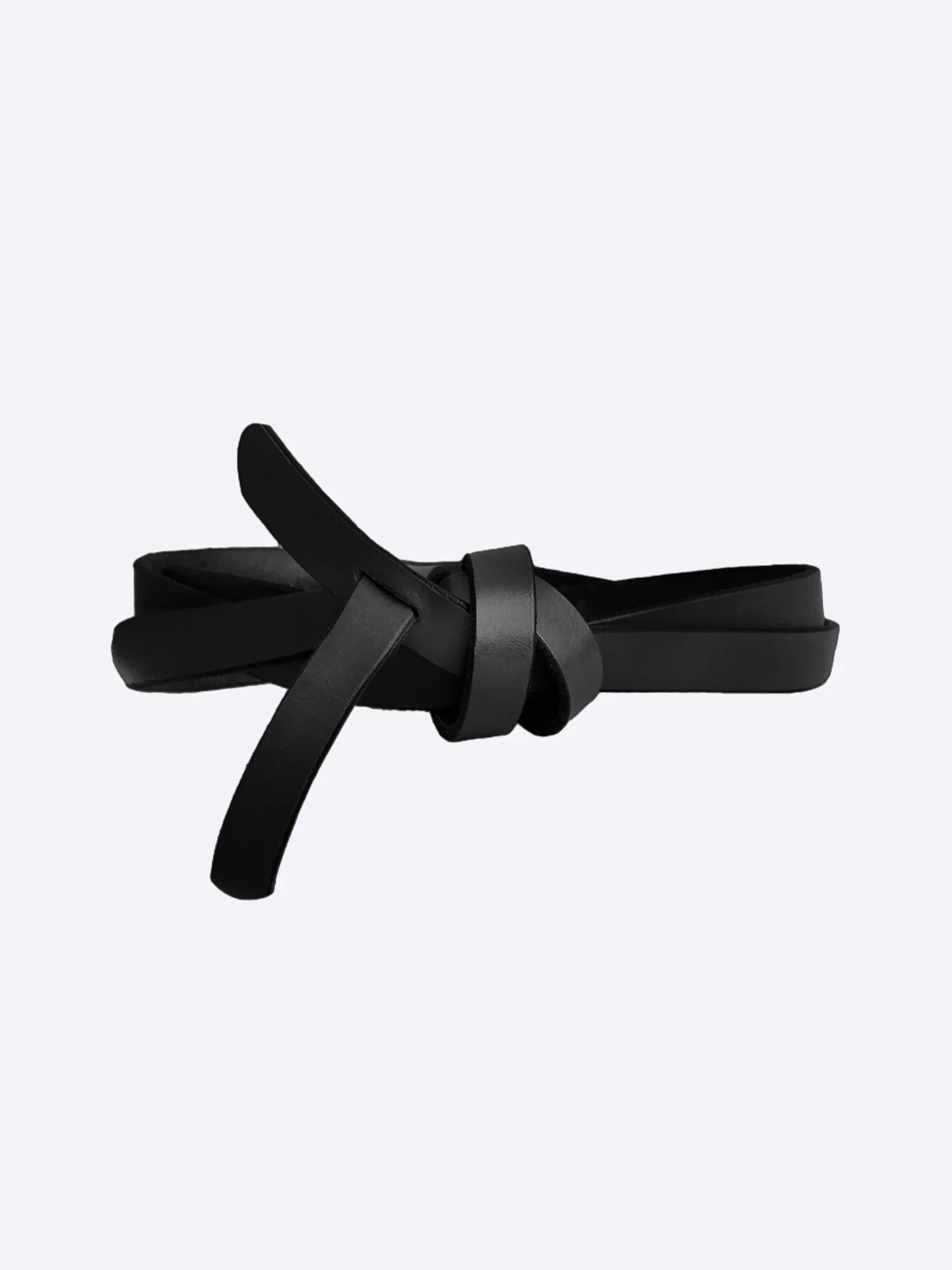 Brochu Walker | Women's Leather Bridle Wrap Belt in Black | Brochu Walker