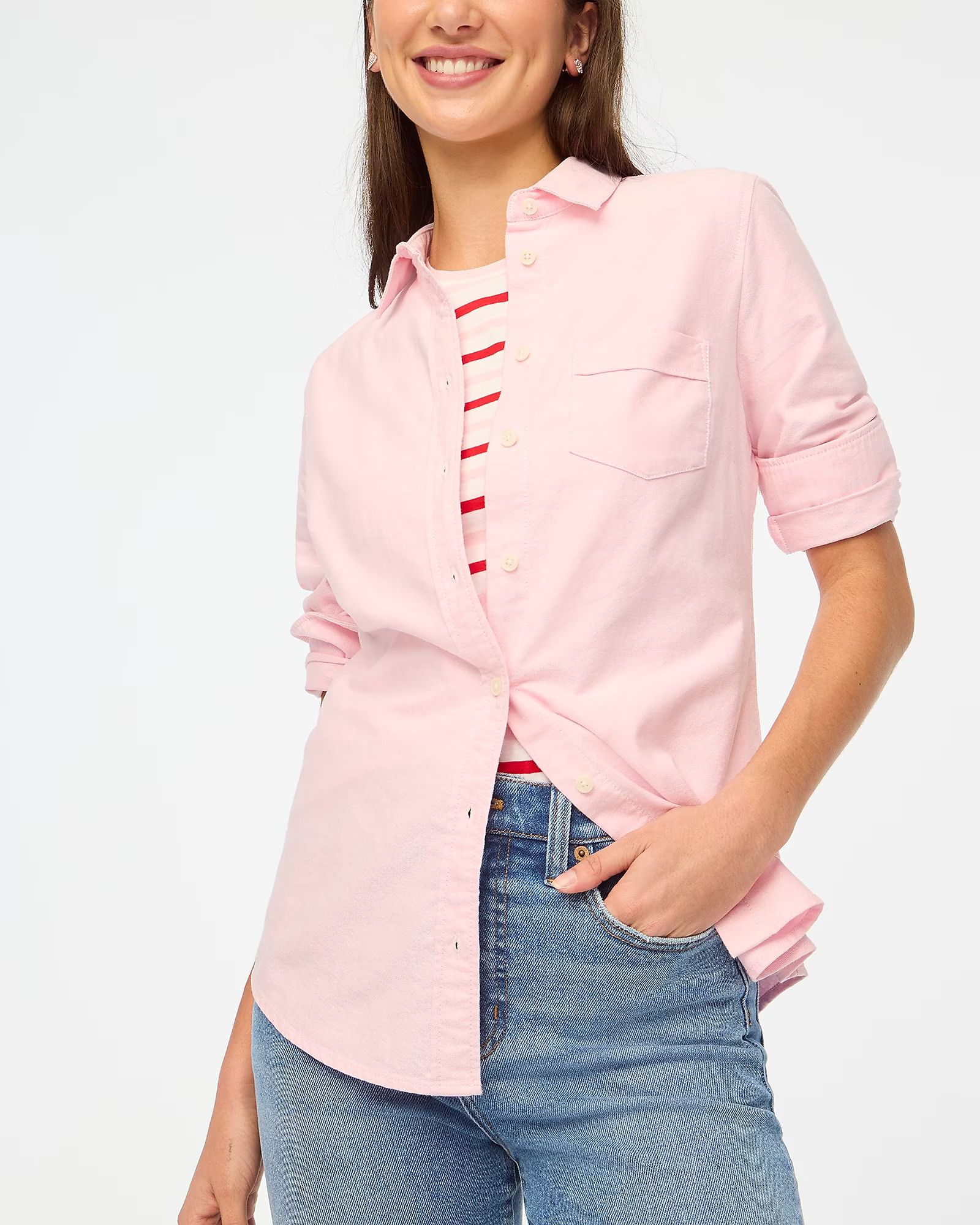 Button-up oxford shirt in signature fit | J.Crew Factory