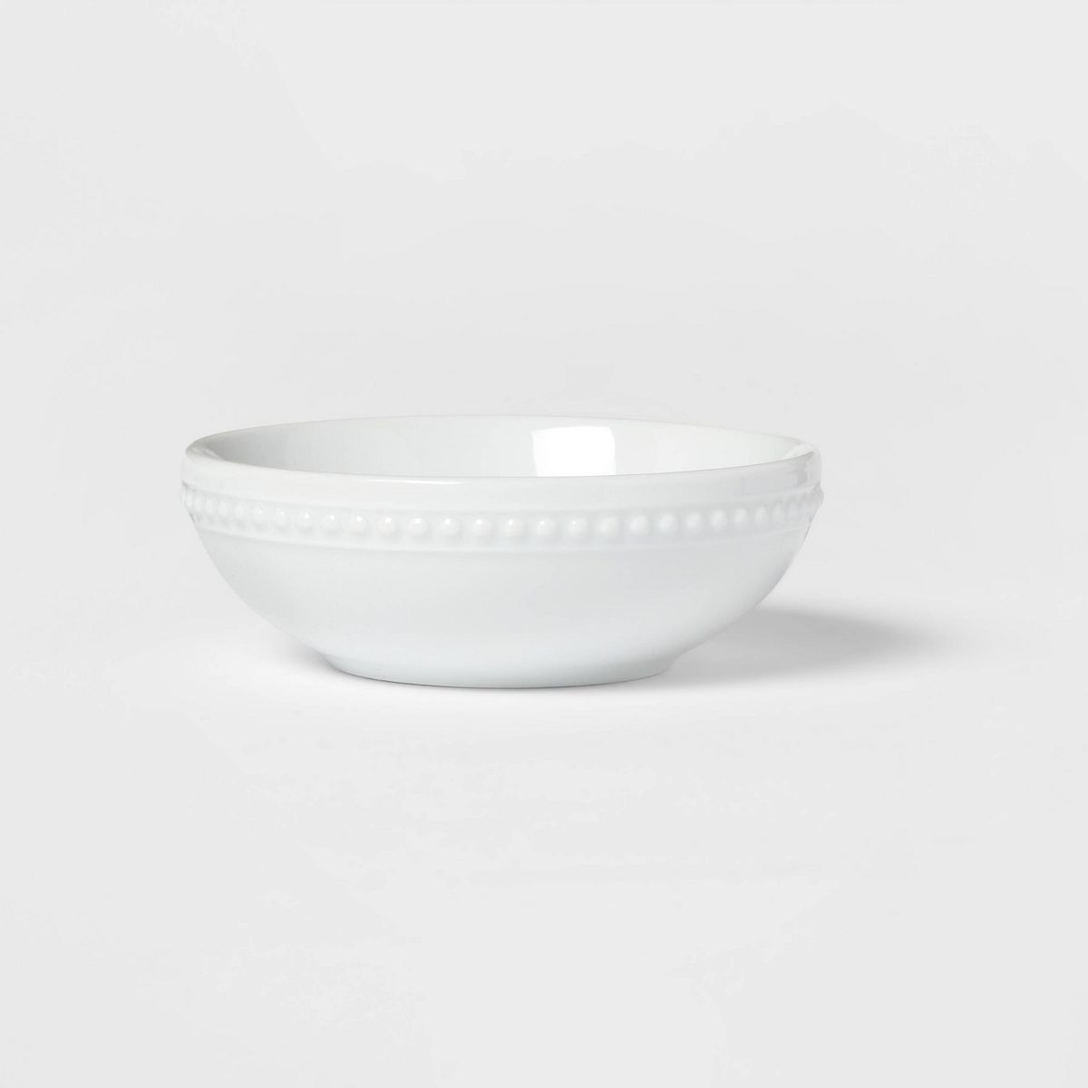 5oz Porcelain Beaded Dip Bowl White - Threshold™ | Target