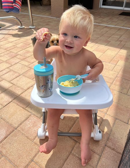 lunch time outside ☀️ i love how portable this dining seat is!! 

#LTKunder50 #LTKkids #LTKbaby
