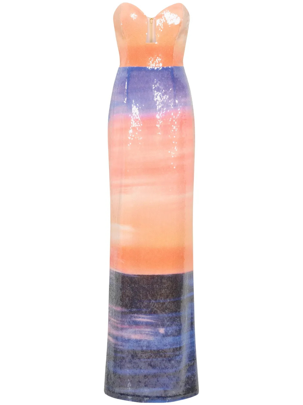Rebecca Vallance Oriana Sequinned Ombré Gown | Purple | FARFETCH | Farfetch Global