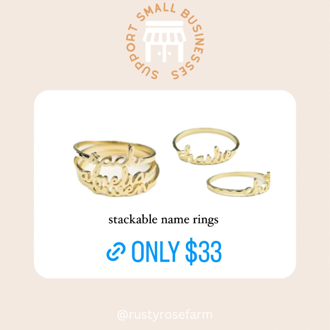Stackable name ring,
Personalized jewelry, gifts for her,
Mom,
Mother in law,
Stocking stuffer 

#LTKCyberWeek #LTKbeauty #LTKGiftGuide