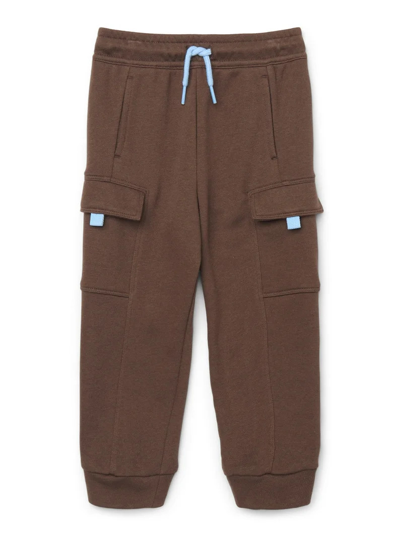 Wonder Nation Toddler Boys French Terry Cargo Joggers, Sizes 12M-5T | Walmart (US)