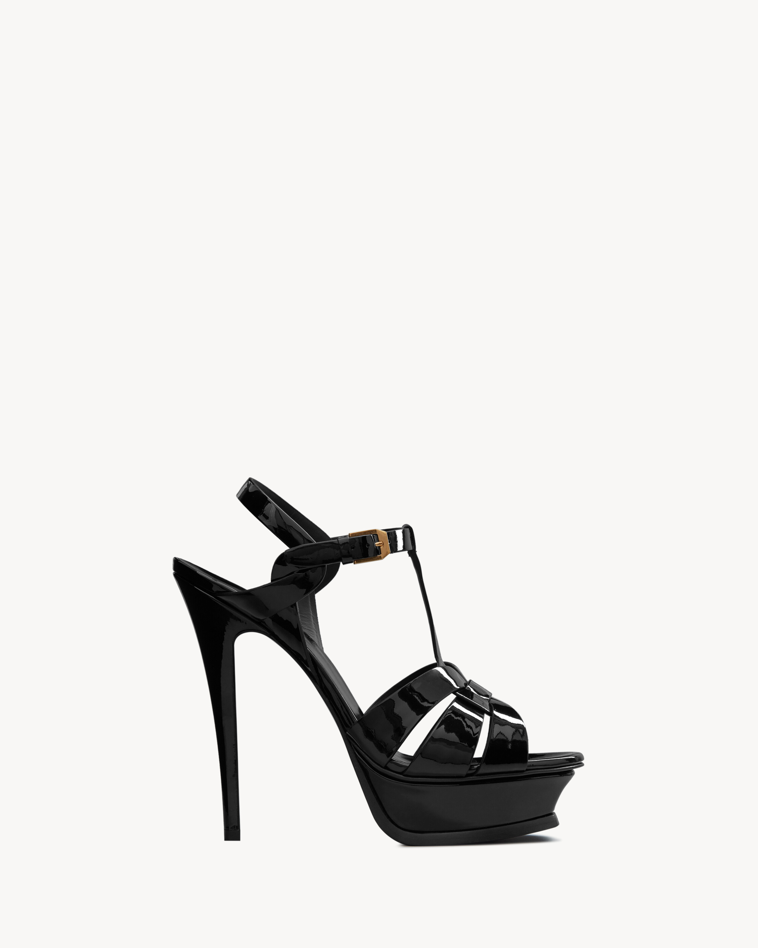 TRIBUTE platform sandals in patent leather | Saint Laurent Inc. (Global)